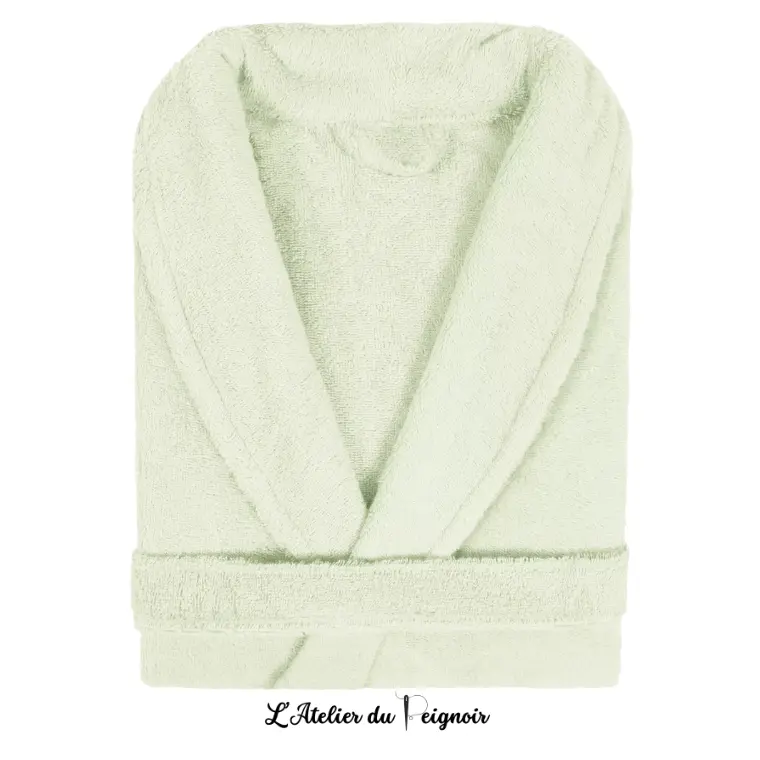 Peignoir personnalisé pour couple, coloris Ecru