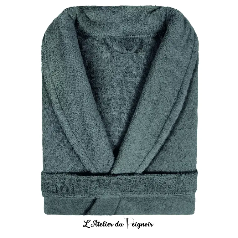 Peignoir personnalisé pour couple, coloris Gris