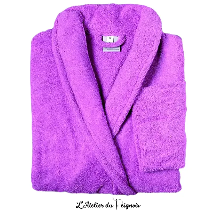 Peignoir personnalisé pour couple, coloris Lavande