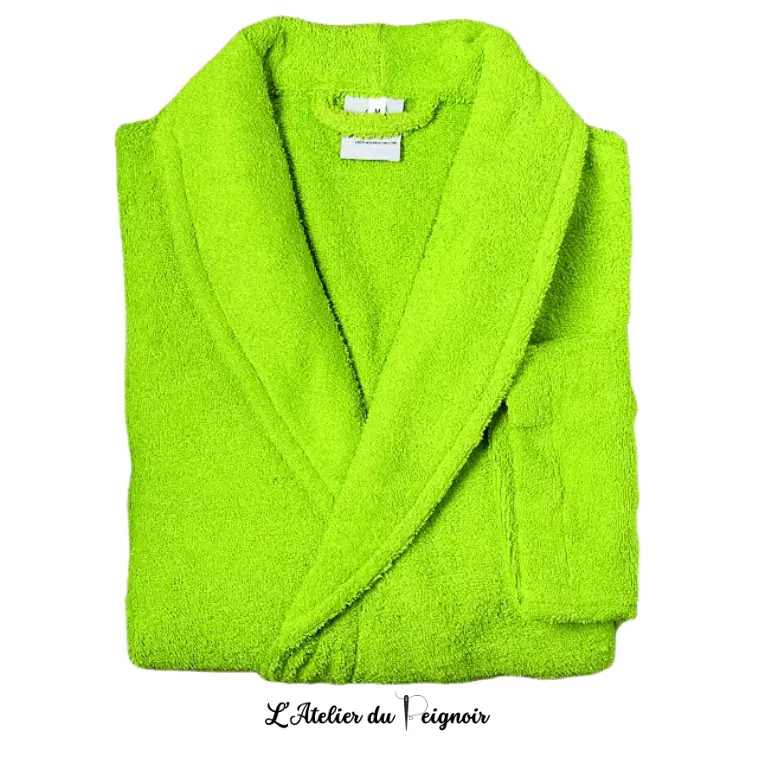 Peignoir personnalisé pour couple, coloris Pistache